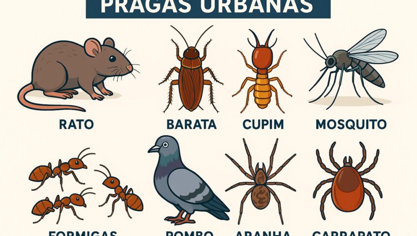 Controle de Pragas no Verão: Proteja seu lar contra infestações de insetos e roedores. Previna-se! Calor e umidade aumentam a proliferação das pragas.